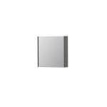 INK SPK1 spiegelkast – 60x60x14 cm – 1 deur, dubbelzijdige spiegeldeurr – Beton mat SW440066