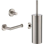 Plieger Vigo toiletset hang/staand - geborsteld chroom SW546796