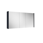 Saniclass Prime Armoire miroir - 120x63x16cm - incluant panneaux latéraux - bleu marine mat SW910726