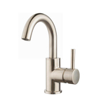 Wiesbaden Caral Mitigeur lavabo à bec pivotant acier brossé PVD SW440378