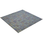 La Mosaic Factory Amsterdam carreau mosaïque - 32,2x32,2cm - carrelage mural et de sol - Carré - Verre Gris Foncé brillant SW62152