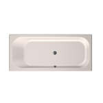 Xenz Aruba ligbad - 180x80cm - met overloop - zonder afvoer - Acryl Crème Mat SW103122