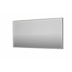 INK SP19 miroir - 160x4x80cm rectangulaire dans un cadre en acier incl dir LED - chauffage - changement de couleur - dimmable et interrupteur - inox brossé SW955815