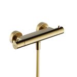 Hotbath Ace Douchemengkraan - thermostatisch - opbouw - doucheslang - PVD - geborsteld messing (goud) SW1117580