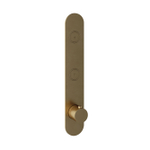 Hotbath Cobber Afbouwdeel inbouwthermostaat - met 2 pushbuttons verticale plaatsing - geborsteld messing goud SW229945