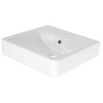 Plieger Seattle wastafel met overloop 45x45cm wit SW96154