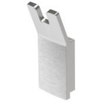 Haceka Aline Patère - double - aluminium brossé SW654138