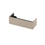 INK Wastafelonderkast - 120x45x37.6cm - 1 lade - push to open - MFC - Ivoor eiken SW798168