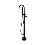 Fortifura Calvi vrijstaande badkraan - 113cm - met handdoucheset - mat zwart SW377840