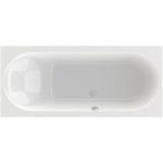 WaveDesign by Wisa Baignoire allongée Tesa 170x80x50cm 52cm rectangulaire Acrylique Blanc SW115569