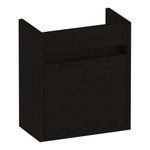 BRAUER Adore fonteinonderkast - 40x45x22cm - met 1 deur greeploos linksdraaiend Timber Black SW1198169
