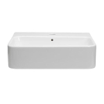 Crosswater Basin Wastafel - opbouw - 45x10x35cm - rechthoek - wit SW670203