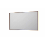 INK SP32 miroir - 140x4x80cm rectangulaire dans cadre en acier incluant LED indirecte - chauffage - changement de couleur - dimmable et interrupteur - cuivre brossé SW955846
