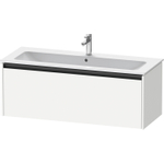Duravit Ketho 2 meuble sous-lavabo avec 1 tiroir pour lavabo simple 121x48x44cm avec poignée anthracite blanc mat SW772886