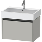 Duravit Ketho.2 Wastafelonderbouwkast - met 1 lade - 68.4x46x44cm - met greep antraciet - betongrijs mat SW772045