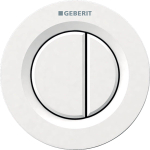 Geberit Type01 Plaque de commande pneumatique 2 boutons blanc GA14317