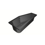 Xenz Lagoon Baignoire d'angle - 160x75x48 - bonde au milieu - Droite - Compact - acrylique - ebony SW102967