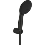 GROHE Vitalio Start QuickFix Ensemble de douchette à main - Ø11cm - 2 jets - 7,4 l/min - avec support - avec flexible - 175cm - noir mat SW1126724