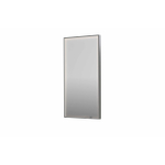 INK SP19 miroir - 50x4x100cm rectangulaire dans cadre en acier incl dir LED - chauffage - changement de couleur - dimmable et interrupteur - inox brossé SW955920