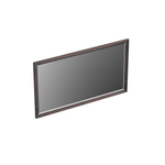 Forzalaqua Reno 2.0 miroir 140x80cm Rectangulaire sans éclairage avec cadre Chêne massif Charcoal SW492598