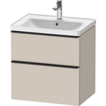 Duravit D-neo Meuble sous vasque 63.4x45.2x62.5cm 2 tiroirs Taupe mat SW640696