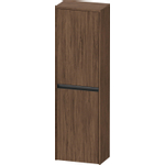Duravit Ketho.2 Halfhoge kast - met 2 deuren - 40x132x24cm rechts - met tip onnoten - mat noten (donker) (hout) SW772459