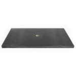 Saniclass Noche Plan sous vasque 80x46cm 1 découpe pour siphon, sans trou de robinet basalte poli SW728234