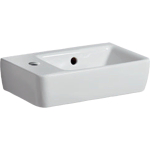 Geberit Renova compact lave-mains compact avec trou pour robinet à gauche avec trop-plein 40x25x15cm blanc SW417264