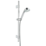 GROHE Relexa 100 Five Glijstangset - 60cm - ronde handdouche - 5 straalsoorten - gladde doucheslang - chroom 0437550
