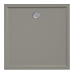 Xenz Mariana douchebak - 90x90x7 - Acryl - cement SW378605