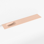 Mondiaz EDEN Fontaine - 120x23x0.9cm - lavabo Gauche - sans trous de robinet - pour meuble de toilettes - Solid surface - Rosee SW1025906