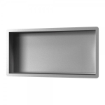 Brauer Brushed Edition Niche encastrable 30x60x7.5cm inox avec cadre inox brossé SW680102