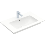 Villeroy & Boch venticello meubelwastafel - 80x50cm - met kraangat - met overloop - White Alpine (glans wit) 1025138