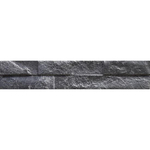 Keradom Rock Carrelage mural 8x39cm 10mm grès cérame Black SW450977