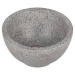 Differnz River vasque - 23x23x12cm - terrazzo gris/grossier SW794604