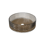 Riho Glamour Waskom - 35.5x35.5x11cm - glas - Gold (goud) SW1185431