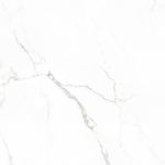 Cifre Ceramica Statuario wand- en vloertegel - 75x75cm - 10.2mm - Vierkant - gerectificeerd - Marmerlook - Wit/zwart glans SW359726