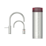 Quooker Nordic Square Twintaps kokendwaterkraan - draaibare uitloop - PRO3 reservoir - Warm / kokend water - RVS SW299640