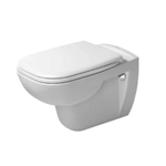 Duravit D-Code WC suspendu – à fond creux – profondeur 54,5 cm – avec abattant softclose – blanc brillant SW85521