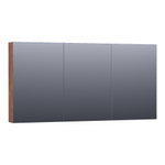 Saniclass Plain Spiegelkast - 140x70x15cm - 3 links- en rechtsdraaiende spiegeldeuren MFC - viking shield SW393036