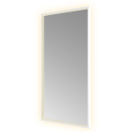 Hotbath &MORE Miroir éclairage LED direct et indirect color changing chauffage de miroir avec télécommande Blanc mat SW1246050