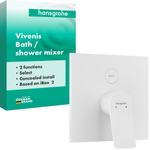Hansgrohe Vivenis inbouw badmengkraan iBox Universal 2 mat wit SW1567436