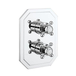 Crosswater Belgravia douchekraan - inbouw - Thermostatisch - zonder inbouwdeel - 2 functies - chroom SW487089