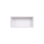 Zeza Arte Nis Inbouw - 30x15x10cm - solid surface - wit mat SW1472197