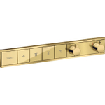 Hansgrohe RainSelect afbouwdeel v. inbouw douchekraan thermostatisch v. 4 functies 59.8x90cm polished gold SW385579