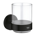 GROHE Start porte-verre - 9.9x10.6cm - avec verre - noir mat SW1126528