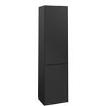 Villeroy & Boch Subway 3.0 Badkamerkast - opbouw - 45x35x170cm - 1 linksdraaiende - softclose deur greep - spaanplaat - Volcano Black (zwart) SW730471