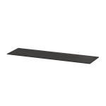 INK Topdeck Wastafelblad - 160x45x1cm - tbv onderkast - zonder uitsparing - Keramiek - Lauren Black mat SW693064