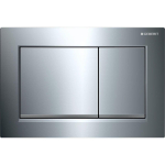 Geberit Omega30 Plaque de commande DF matière synthétique 21.2x14.2cm maniement dessus/en face chrome brillant/mat/brillant 0700239