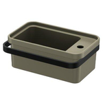 QeramiQ Élan Fontaine - 45x27cm - 1 trou de robinet - céramique - porte-serviette - sabia mat (taupe) SW1477235